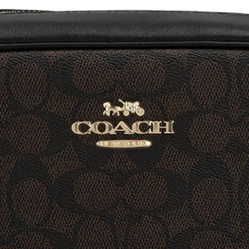 コーチ アウトレット ショルダーバッグ レディース ジェイミー カメラ バッグ・シグネチャー キャンバス ブラウン COACH OUTLET CZ186 IMXAQ ダークブラウン/ブラック