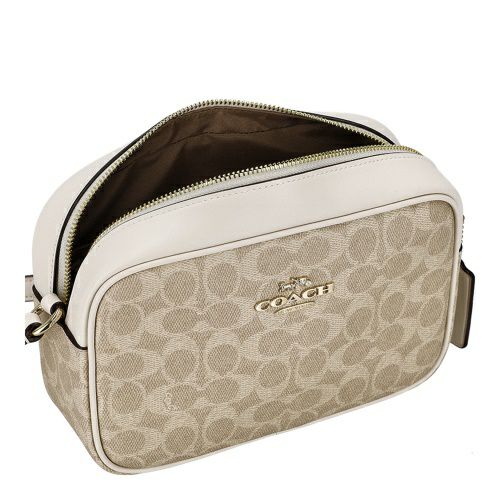 コーチ アウトレット ショルダーバッグ レディース ジェイミー カメラ バッグ・シグネチャー キャンバス ベージュ COACH OUTLET CZ186 IMXDM サンド/チョーク