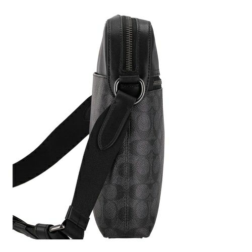 コーチ アウトレット ショルダーバッグ メンズ ブラック COACH OUTLET CZ398 QBMI5 チャコール/ブラック