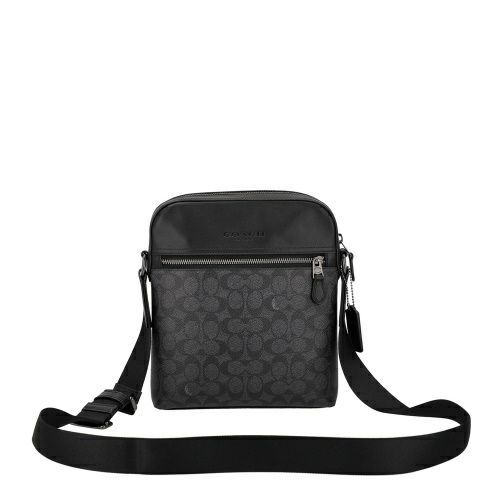 コーチ アウトレット ショルダーバッグ メンズ ブラック COACH OUTLET CZ398 QBMI5 チャコール/ブラック