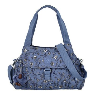 KIPLING　ブルー　カモフラ　デザイン kipling（キプリング） 公式 ボストンバッグ COOL DEFEA(Blue Grey