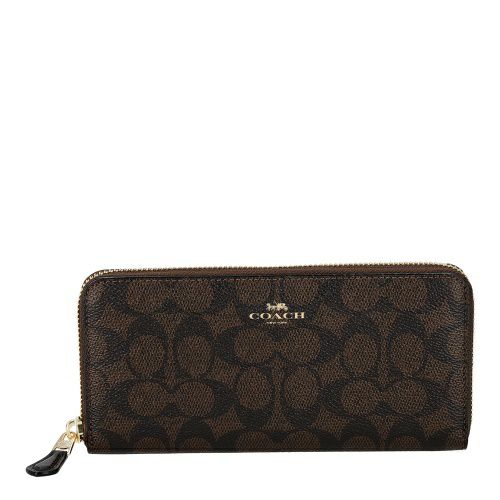 コーチ アウトレット 長財布 レディース シグネチャー ブラウン COACH OUTLET CCQ08 IMXAQ