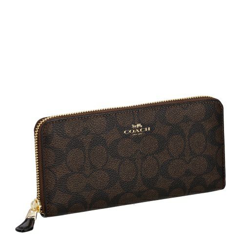 コーチ アウトレット 長財布 レディース シグネチャー ブラウン COACH OUTLET CCQ08 IMXAQ