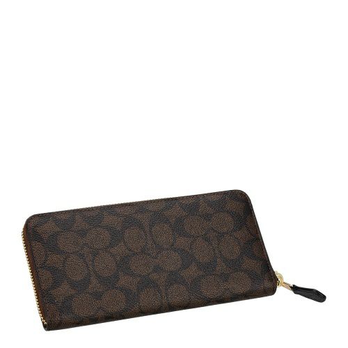 コーチ アウトレット 長財布 レディース シグネチャー ブラウン COACH OUTLET CCQ08 IMXAQ