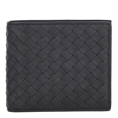 ボッテガヴェネタ 二つ折り財布 メンズ イントレチャート ブラック BOTTEGA VENETA 113993 V47W1 2015