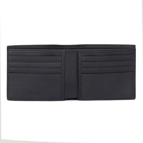 ボッテガヴェネタ 二つ折り財布 メンズ イントレチャート ブラック BOTTEGA VENETA 113993 V47W1 2015