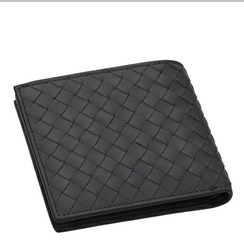 ボッテガヴェネタ 二つ折り財布 メンズ イントレチャート ブラック BOTTEGA VENETA 113993 V47W1 2015