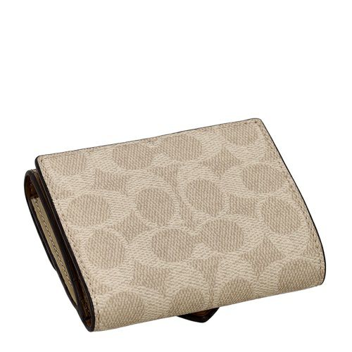 コーチ アウトレット 二つ折り財布 レディース シグネチャー ブラウン COACH OUTLET CCQ09 IMXI9