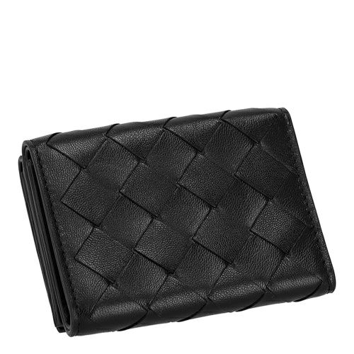 ボッテガヴェネタ 三つ折り財布 メンズ シグネチャー ブラック BOTTEGA VENETA 609285 V3UH1 8803