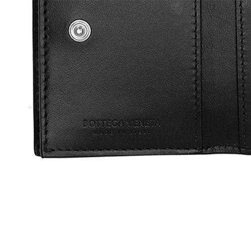 ボッテガヴェネタ 三つ折り財布 メンズ シグネチャー ブラック BOTTEGA VENETA 609285 V3UH1 8803