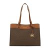 マイケルコース トートバッグ レディース ジェット セット トラベル シグネチャー ポケット ラージ トート ブラウン MICHAEL KORS 35F4GTVT9B BROWN