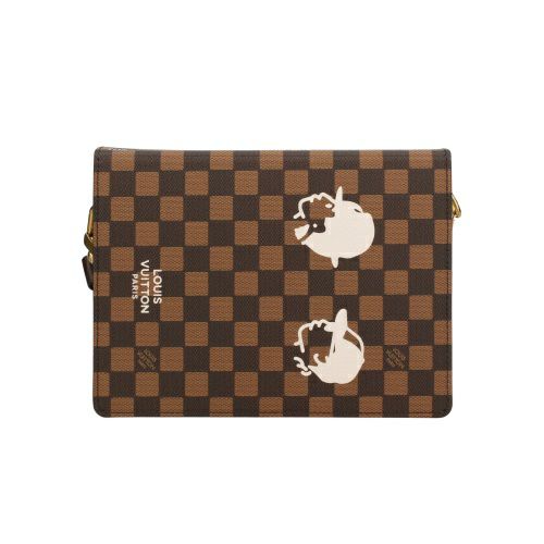 ルイヴィトン ショルダーバッグ ダミエ ブック メッセンジャー ブラウン LOUIS VUITTON N40811