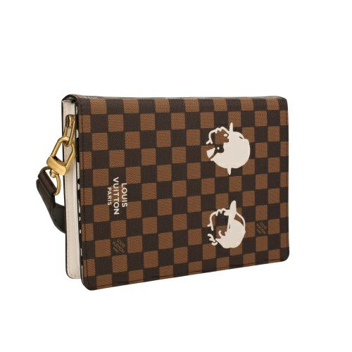 ルイヴィトン ショルダーバッグ ダミエ ブック メッセンジャー ブラウン LOUIS VUITTON N40811