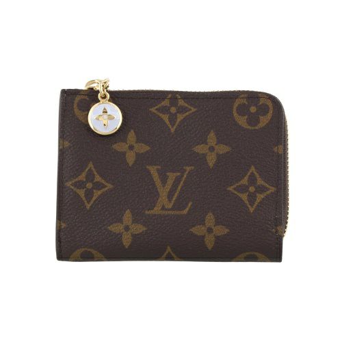 ルイヴィトン カードケース コインケース モノグラム ポルトフォイユ・ノア コンパクト ブラウン LOUIS VUITTON M14530 アズールブルー