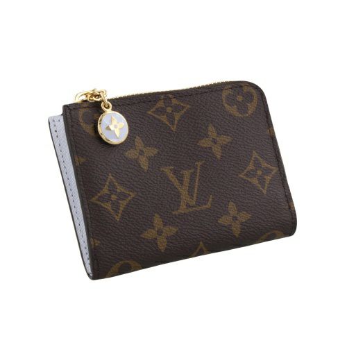 ルイヴィトン カードケース コインケース モノグラム ポルトフォイユ・ノア コンパクト ブラウン LOUIS VUITTON M14530 アズールブルー