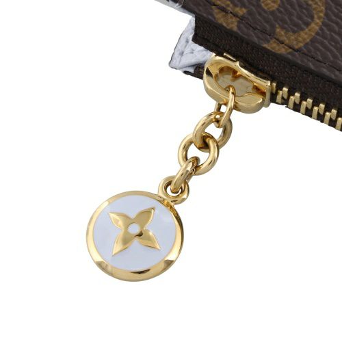 ルイヴィトン カードケース コインケース モノグラム ポルトフォイユ・ノア コンパクト ブラウン LOUIS VUITTON M14530 アズールブルー