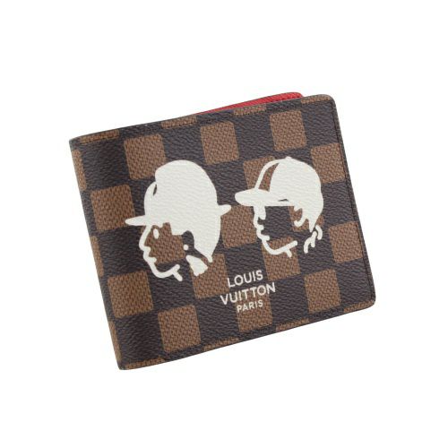 ルイヴィトン 二つ折り財布 ダミエ ポルトフォイユ・ミュルティプル ブラウン LOUIS VUITTON N40777