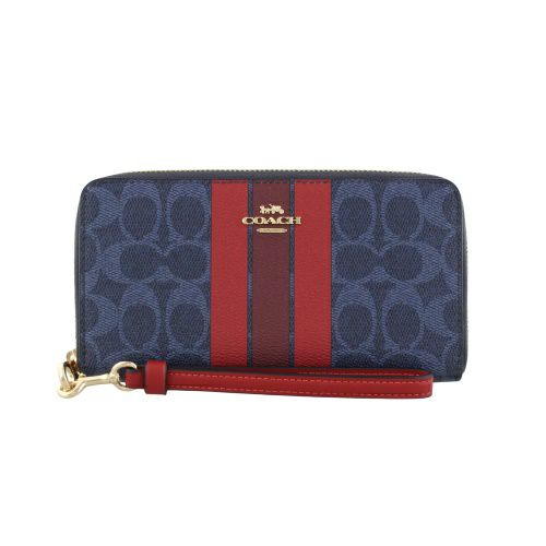 コーチ アウトレット 長財布 レディース ブルー COACH OUTLET CBO09