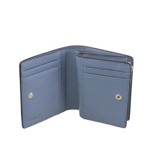 フルラ 二つ折り財布 レディース CAMELIA S COMPACT WALLET ZIP ブルー FURLA WP00307 ARE000 4351S COLOR CRISTALLO D+CELESTIAL int