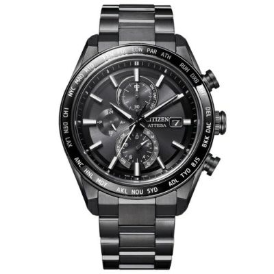 シチズン 腕時計 メンズ アテッサ ブラック CITIZEN AT8185-62E ATTESA