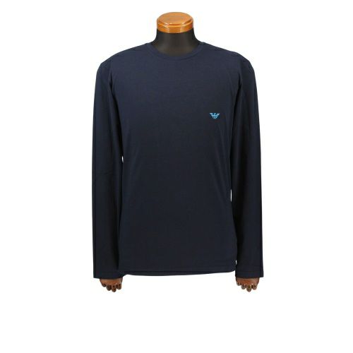 エンポリオアルマーニ アンダーウェア クルーネックロングTシャツ メンズ ネイビー EMPORIO ARMANI 111023-0A725 NV