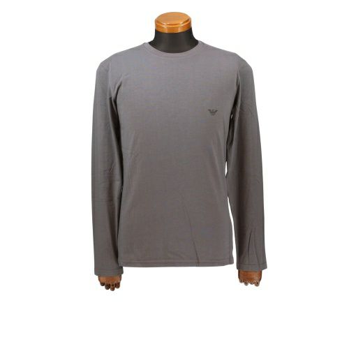 エンポリオアルマーニ アンダーウェア クルーネックロングTシャツ メンズ グレー EMPORIO ARMANI 111023-0A725 GY