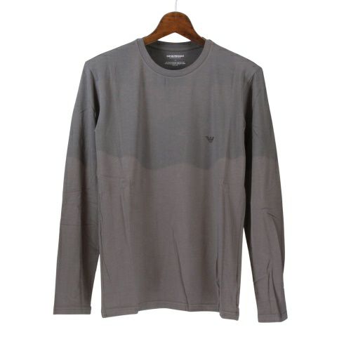 エンポリオアルマーニ アンダーウェア クルーネックロングTシャツ メンズ グレー EMPORIO ARMANI 111023-0A725 GY