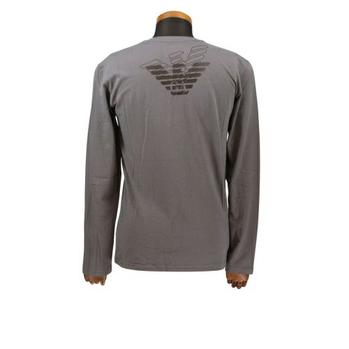 エンポリオアルマーニ アンダーウェア クルーネックロングTシャツ メンズ グレー EMPORIO ARMANI 111023-0A725 GY