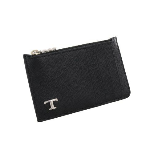 トッズ カードケース コインケース フラグメントケース メンズ レディース ユニセックス Tタイムレス ブラック TOD’S XAMTSYF8300UGA B999 BLACK