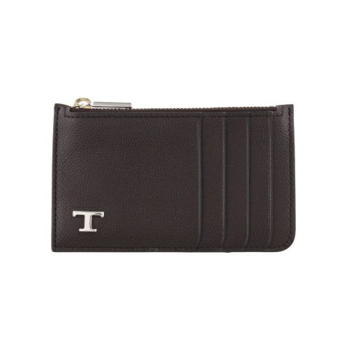 トッズ カードケース コインケース フラグメントケース メンズ レディース ユニセックス Tタイムレス ブラウン TOD’S XAMTSYF8300UGA S810 BROWN
