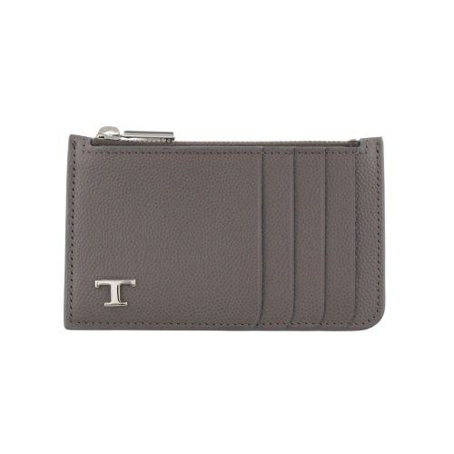 トッズ カードケース コインケース フラグメントケース メンズ レディース ユニセックス Tタイムレス グレー TOD’S XAMTSYF8300UGA B413 GRAY