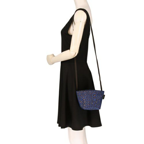 エルベシャプリエ ショルダーバッグ レディース ブルー Herve Chapelier 1927F F32 PANTHERE BLEUE/09 NOIR