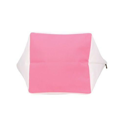 エルベシャプリエ ハンドバッグ レディース ホワイト Herve Chapelier 1027N 01 BLANC/56 ROSE INDIEN