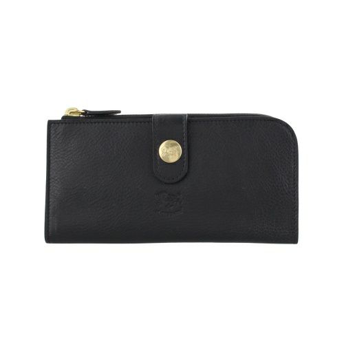 イルビゾンテ 長財布 メンズ レディース ユニセックス ブラック IL BISONTE SCW011 PV0005 BK128B NERO