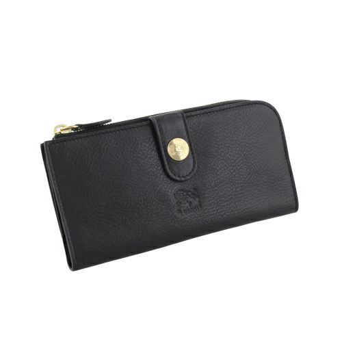 イルビゾンテ 長財布 メンズ レディース ユニセックス ブラック IL BISONTE SCW011 PV0005 BK128B NERO