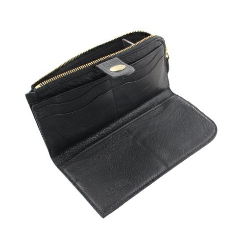 イルビゾンテ 長財布 メンズ レディース ユニセックス ブラック IL BISONTE SCW011 PV0005 BK128B NERO