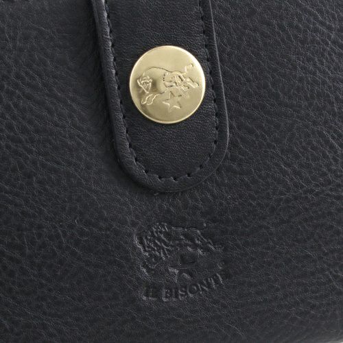 イルビゾンテ 長財布 メンズ レディース ユニセックス ブラック IL BISONTE SCW011 PV0005 BK128B NERO