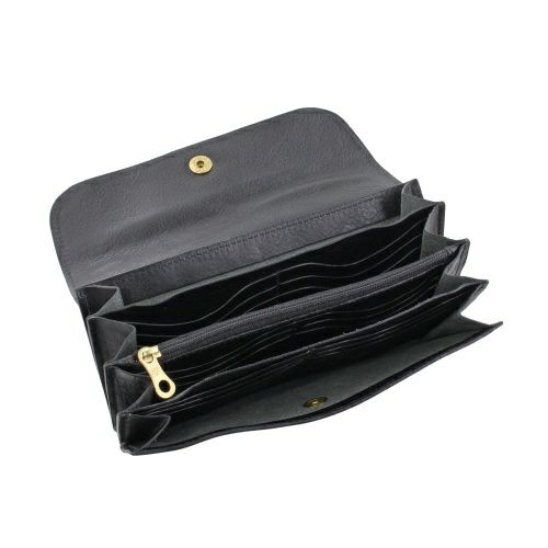 イルビゾンテ 長財布 メンズ レディース ユニセックス ブラック IL BISONTE SCW020 PV0005 BK110B NERO