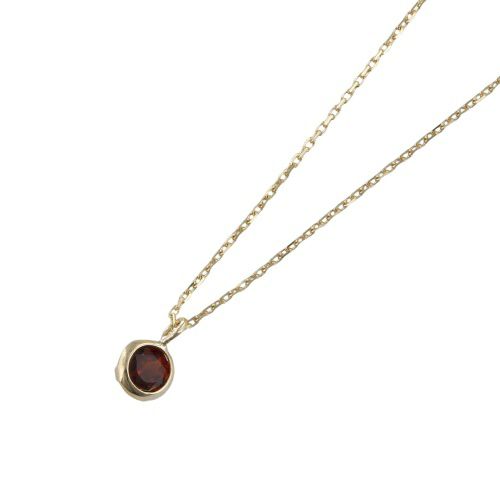 ネックレス ピアスセット K10YG ガーネット