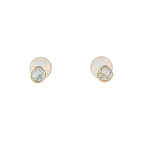 ネックレス ピアスセット K10YG アクアマリン