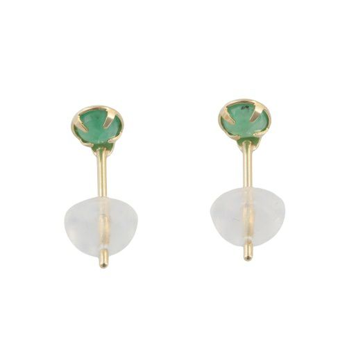 ネックレス ピアスセット K10YG エメラルド