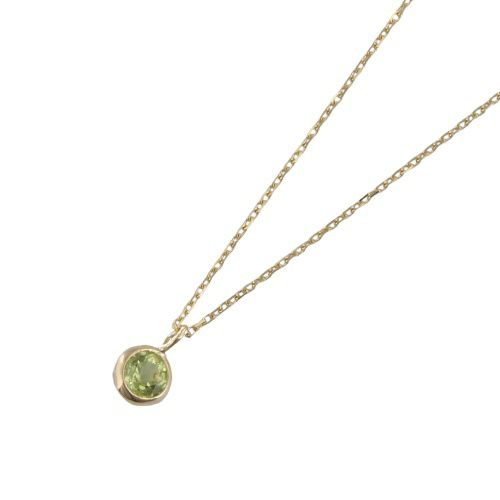ネックレス ピアスセット K10YG ペリドット