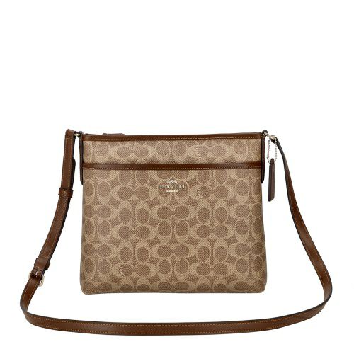 コーチ アウトレット ショルダーバッグ レディース シグネチャー ブラウン COACH OUTLET CCQ21 IMXHE タン/ブラウン