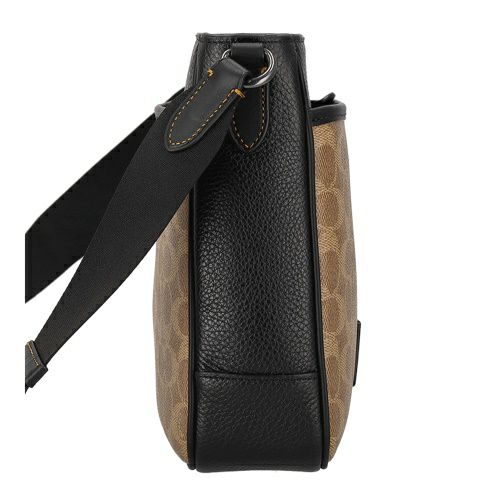 コーチ アウトレット ショルダーバッグ メンズ ディストリクト クロスボディ バッグ・シグネチャー キャンバス ブラウン COACH OUTLET CY824 QBNRX ブラウン/ブラック