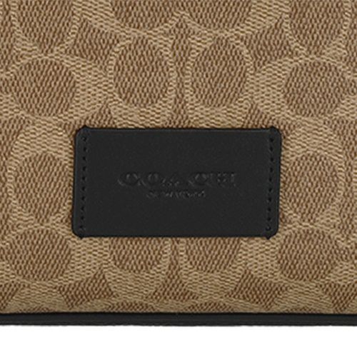 コーチ アウトレット ショルダーバッグ メンズ ディストリクト クロスボディ バッグ・シグネチャー キャンバス ブラウン COACH OUTLET CY824 QBNRX ブラウン/ブラック
