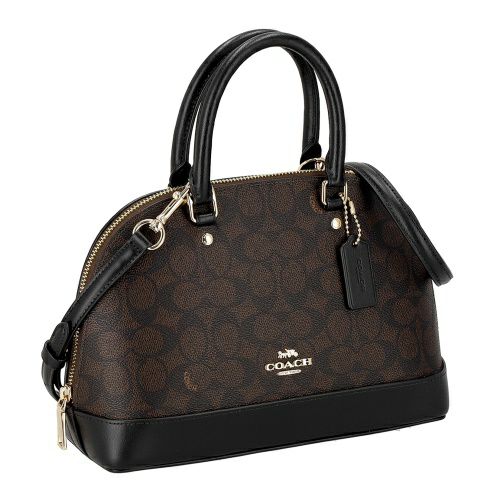 コーチ アウトレット ハンドバッグ レディース シグネチャー ブラウン COACH OUTLET CCQ26 IMXAQ ウォルナット/ブラック