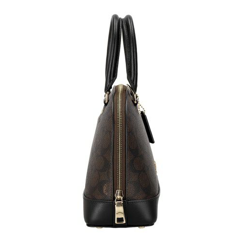 コーチ アウトレット ハンドバッグ レディース シグネチャー ブラウン COACH OUTLET CCQ26 IMXAQ ウォルナット/ブラック