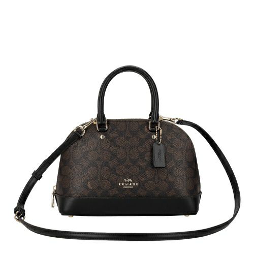 コーチ アウトレット ハンドバッグ レディース シグネチャー ブラウン COACH OUTLET CCQ26 IMXAQ ウォルナット/ブラック