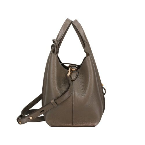 トッズ ハンドバッグ レディース Tタイムレス T TIMELESS グレー TOD’S XBWTSBA9100XSO B400 DARK GRAY
