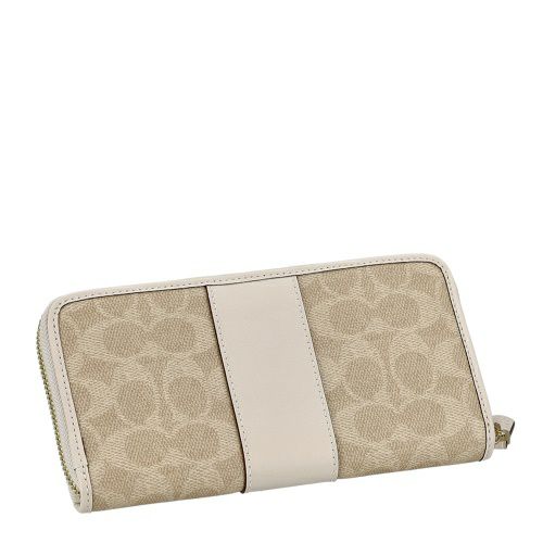 コーチ アウトレット 長財布 レディース シグネチャー ホワイト COACH OUTLET CCQ07 IMXDM サンド/チョーク